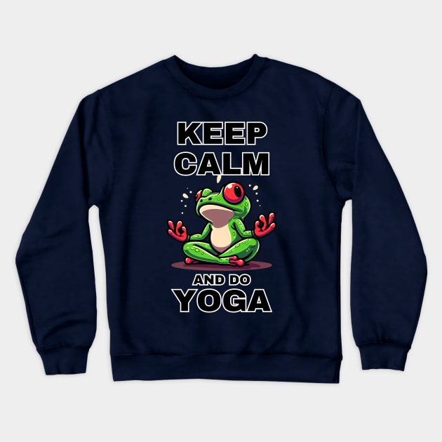 Keep Calm and do Yoga Crewneck Sweatshirt by EKLZR